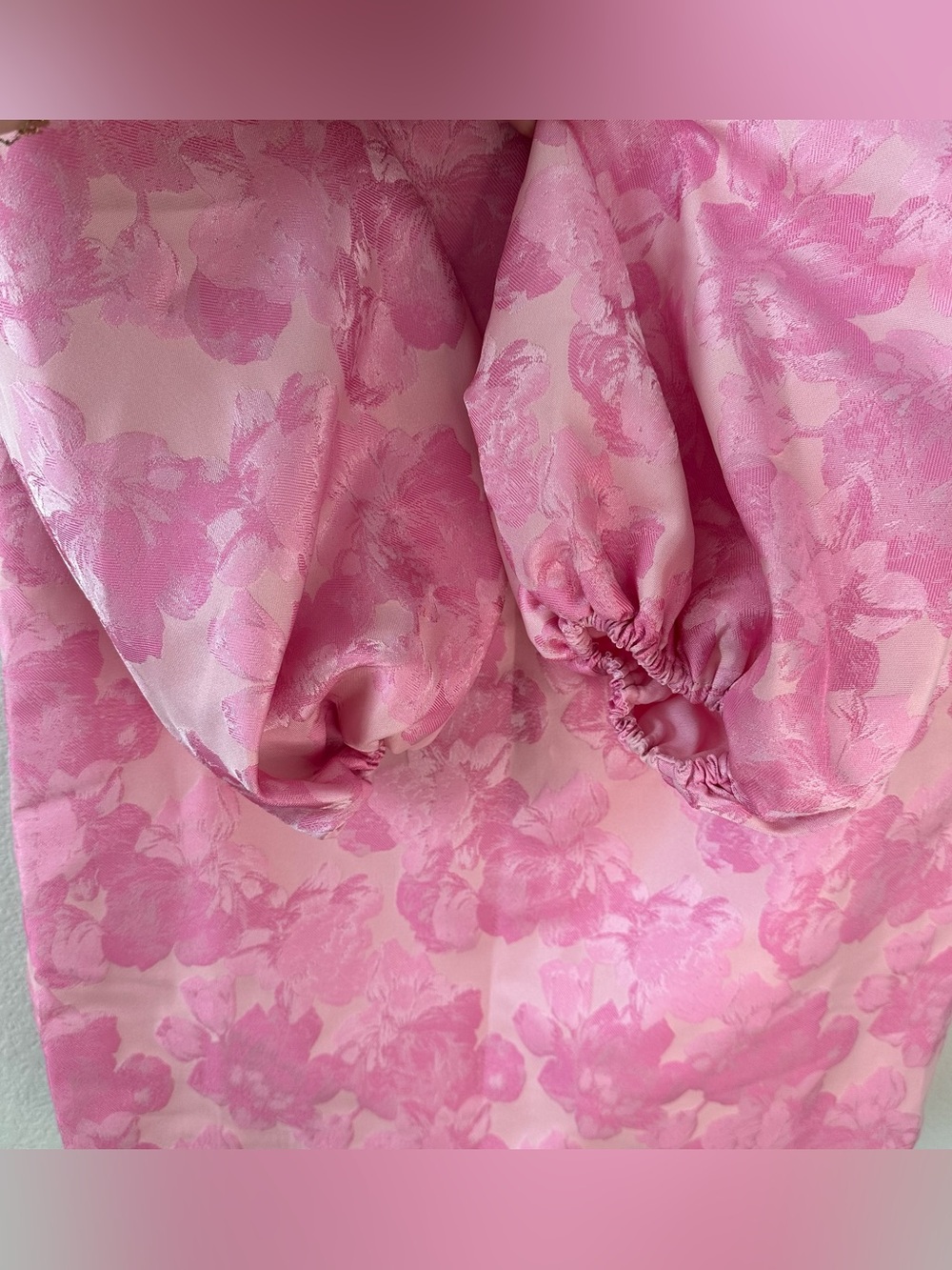 HYACINTH HOUSE Pale Pink Jacquard Janie Mini Dress SZ S NWT - Picture 3 of 7